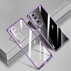 Funda Silicona Ultrafina Carcasa Transparente H02 para Huawei Honor 80 Pro 5G Morado