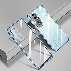 Funda Silicona Ultrafina Carcasa Transparente H02 para Huawei Honor 80 Pro Flat 5G Azul