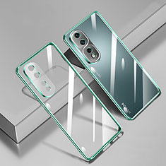 Funda Silicona Ultrafina Carcasa Transparente H02 para Huawei Honor 80 Pro Flat 5G Verde