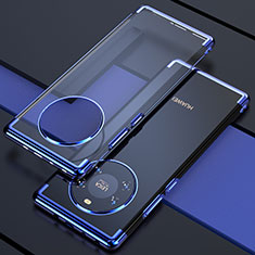Funda Silicona Ultrafina Carcasa Transparente H02 para Huawei Mate 40 Azul