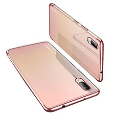 Funda Silicona Ultrafina Carcasa Transparente H02 para Huawei P20 Oro Rosa