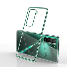 Funda Silicona Ultrafina Carcasa Transparente H02 para Huawei P40 Lite 5G Verde