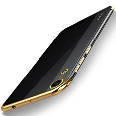 Funda Silicona Ultrafina Carcasa Transparente H02 para Huawei Y6 Prime (2019) Oro