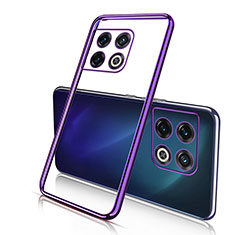 Funda Silicona Ultrafina Carcasa Transparente H02 para OnePlus 10 Pro 5G Morado