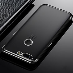 Funda Silicona Ultrafina Carcasa Transparente H02 para OnePlus 5T A5010 Gris