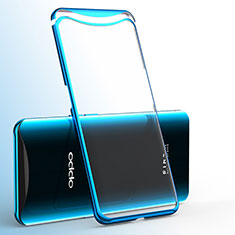 Funda Silicona Ultrafina Carcasa Transparente H02 para Oppo Find X Super Flash Edition Azul