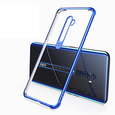 Funda Silicona Ultrafina Carcasa Transparente H02 para Oppo Reno2 Azul