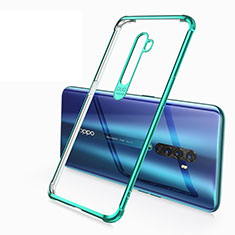 Funda Silicona Ultrafina Carcasa Transparente H02 para Oppo Reno2 Verde