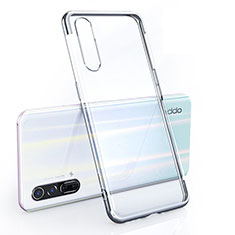 Funda Silicona Ultrafina Carcasa Transparente H02 para Oppo Reno3 Pro Plata