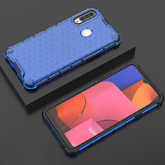 Funda Silicona Ultrafina Carcasa Transparente H02 para Samsung Galaxy A20s Azul