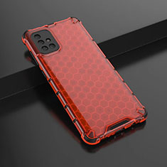 Funda Silicona Ultrafina Carcasa Transparente H02 para Samsung Galaxy A71 4G A715 Rojo