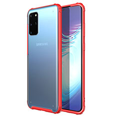 Funda Silicona Ultrafina Carcasa Transparente H02 para Samsung Galaxy S20 Plus Rojo