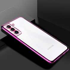 Funda Silicona Ultrafina Carcasa Transparente H02 para Samsung Galaxy S21 5G Morado