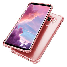 Funda Silicona Ultrafina Carcasa Transparente H02 para Samsung Galaxy S8 Rosa