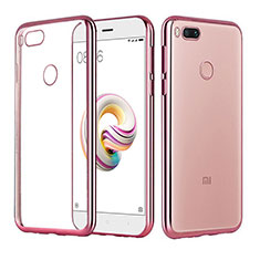 Funda Silicona Ultrafina Carcasa Transparente H02 para Xiaomi Mi 5X Oro Rosa