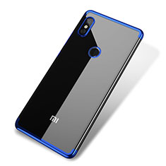 Funda Silicona Ultrafina Carcasa Transparente H02 para Xiaomi Mi 8 Azul