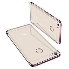 Funda Silicona Ultrafina Carcasa Transparente H02 para Xiaomi Mi Max Oro Rosa