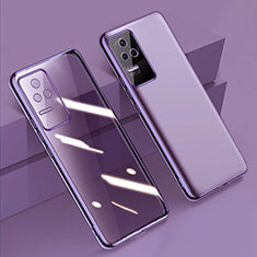 Funda Silicona Ultrafina Carcasa Transparente H02 para Xiaomi Redmi K50 5G Morado