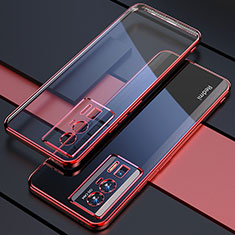 Funda Silicona Ultrafina Carcasa Transparente H02 para Xiaomi Redmi K60 5G Rojo