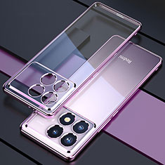 Funda Silicona Ultrafina Carcasa Transparente H02 para Xiaomi Redmi K70 5G Morado