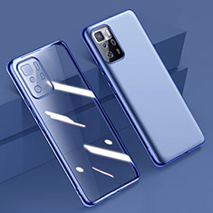 Funda Silicona Ultrafina Carcasa Transparente H02 para Xiaomi Redmi Note 10 Pro 5G Azul