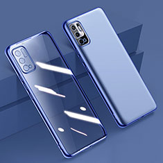 Funda Silicona Ultrafina Carcasa Transparente H02 para Xiaomi Redmi Note 10T 5G Azul