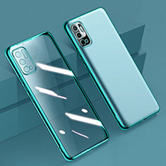 Funda Silicona Ultrafina Carcasa Transparente H02 para Xiaomi Redmi Note 10T 5G Verde