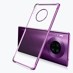 Funda Silicona Ultrafina Carcasa Transparente H03 para Huawei Mate 30 Morado