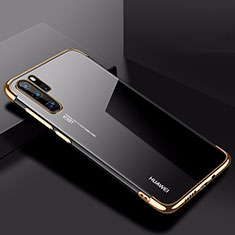 Funda Silicona Ultrafina Carcasa Transparente H03 para Huawei P30 Pro New Edition Oro