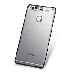 Funda Silicona Ultrafina Carcasa Transparente H03 para Huawei P9 Plus Gris