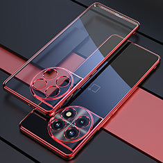 Funda Silicona Ultrafina Carcasa Transparente H03 para OnePlus Ace 2 Pro 5G Rojo