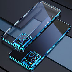 Funda Silicona Ultrafina Carcasa Transparente H03 para Oppo Find X3 5G Azul