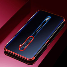 Funda Silicona Ultrafina Carcasa Transparente H03 para Oppo Reno2 Rojo