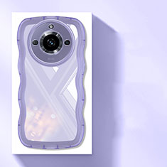 Funda Silicona Ultrafina Carcasa Transparente H03 para Realme Narzo 60 5G Morado