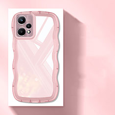 Funda Silicona Ultrafina Carcasa Transparente H03 para Realme V25 5G Rosa