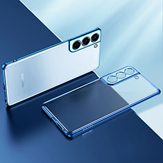Funda Silicona Ultrafina Carcasa Transparente H03 para Samsung Galaxy S21 Plus 5G Azul