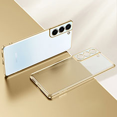 Funda Silicona Ultrafina Carcasa Transparente H03 para Samsung Galaxy S25 5G Oro