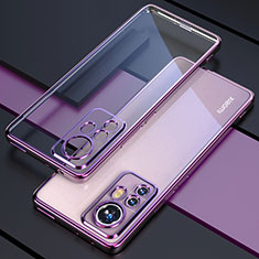 Funda Silicona Ultrafina Carcasa Transparente H03 para Xiaomi Mi 12S 5G Morado