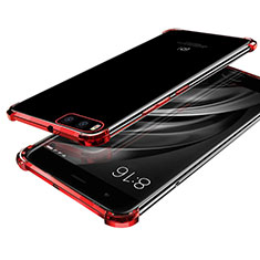 Funda Silicona Ultrafina Carcasa Transparente H03 para Xiaomi Mi 6 Rojo