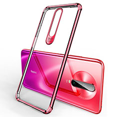 Funda Silicona Ultrafina Carcasa Transparente H03 para Xiaomi Redmi K30 5G Rojo