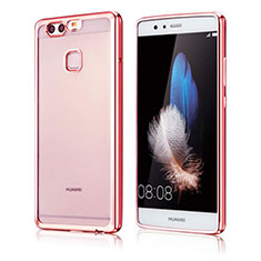Funda Silicona Ultrafina Carcasa Transparente H04 para Huawei P9 Plus Oro Rosa