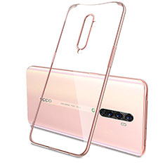 Funda Silicona Ultrafina Carcasa Transparente H04 para Oppo Reno2 Rosa