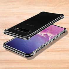 Funda Silicona Ultrafina Carcasa Transparente H04 para Samsung Galaxy S10 Negro