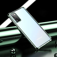 Funda Silicona Ultrafina Carcasa Transparente H04 para Samsung Galaxy S20 Verde