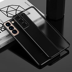 Funda Silicona Ultrafina Carcasa Transparente H04 para Samsung Galaxy S22 Plus 5G Negro