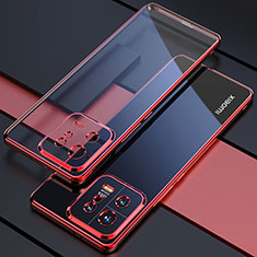 Funda Silicona Ultrafina Carcasa Transparente H04 para Xiaomi Mi 13 5G Rojo
