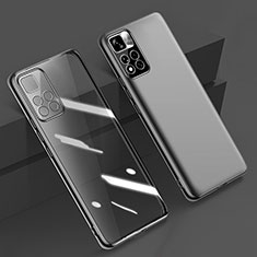 Funda Silicona Ultrafina Carcasa Transparente H04 para Xiaomi Redmi Note 11 Pro+ Plus 5G Negro