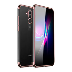 Funda Silicona Ultrafina Carcasa Transparente H05 para Huawei Mate 20 Lite Oro Rosa