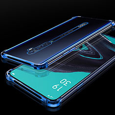 Funda Silicona Ultrafina Carcasa Transparente H05 para Oppo Reno2 Azul