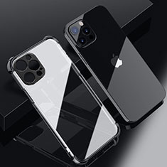 Funda Silicona Ultrafina Carcasa Transparente H06 para Apple iPhone 15 Pro Max Negro